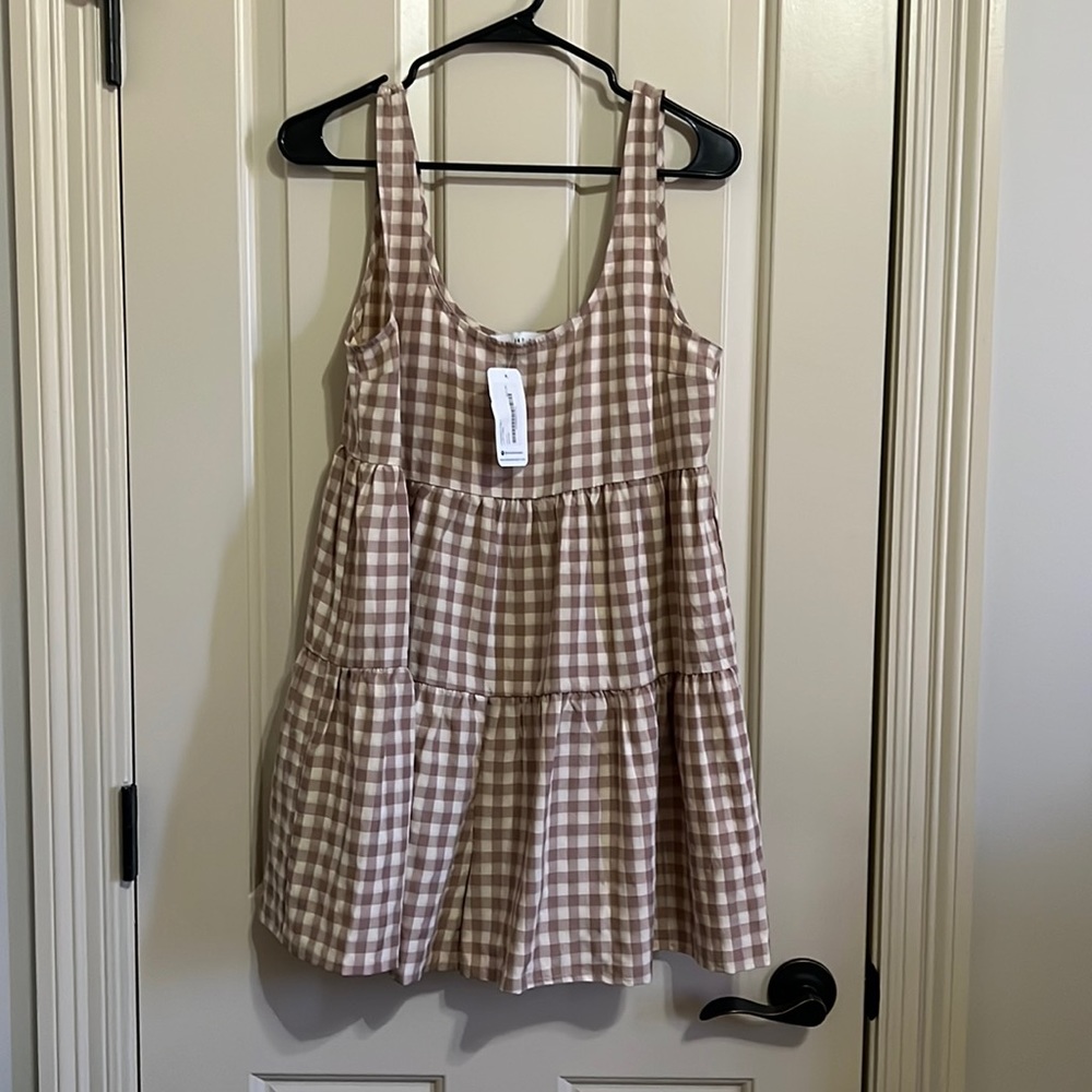 Plaid romper/jumper
